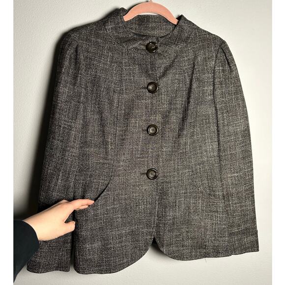 Lafayette 148 New York Wool Blend Tweed Pattern Evening Jacket Women's 8 - Picture 5 of 8